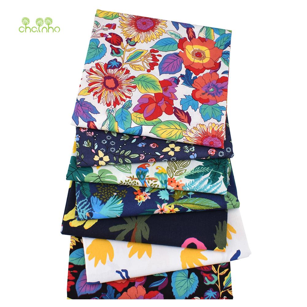 Baby Clothing Night - Gedrukt Plain Katoen Stof, Prachtige Nacht