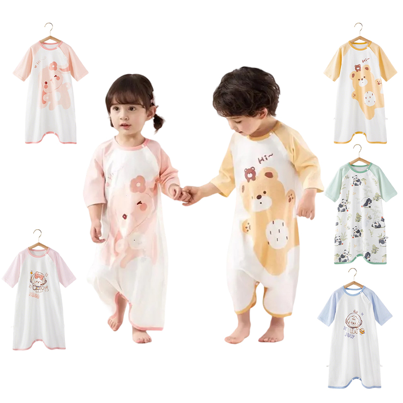 Baby Clothing Night - Zomer Meisje Jongen Nachtjapon Cartoon Pyjama