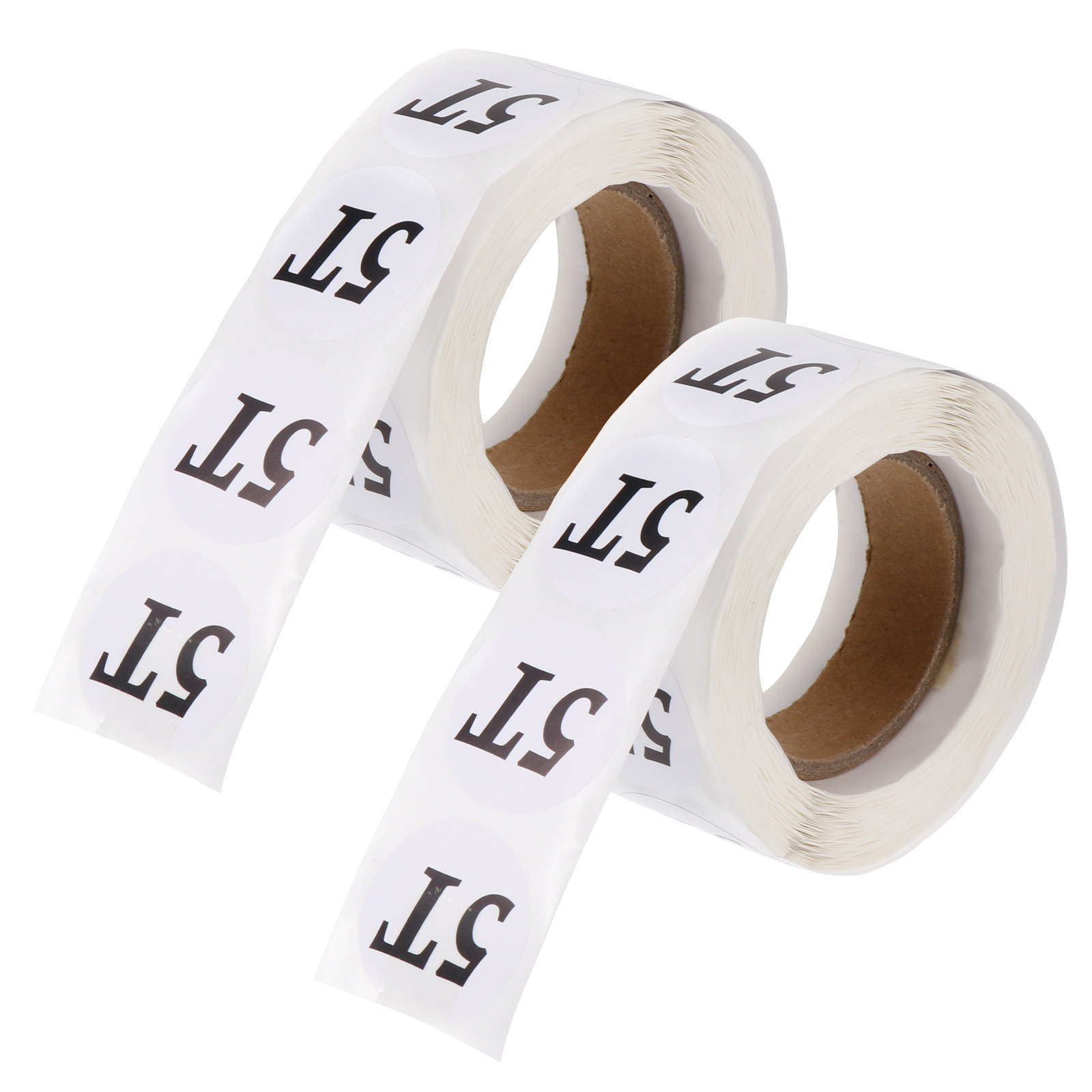 Baby Clothing Factory Shop - 2 rollen kledingmaat stickerlabels, ronde zelfklevende