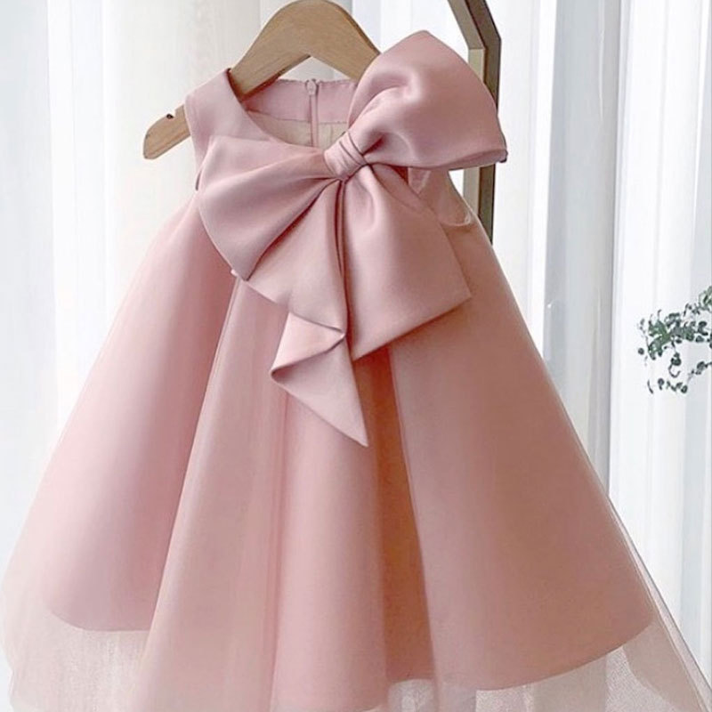 Baby Clothing On Sale - Zomer Grote Boog Baby Meisje Jurk