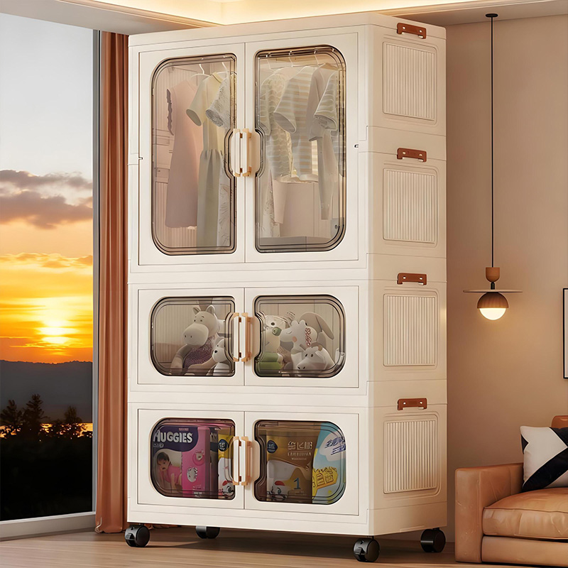 Baby Clothing Cupboard - Opvouwbare babykast zonder installatie – meerlaags