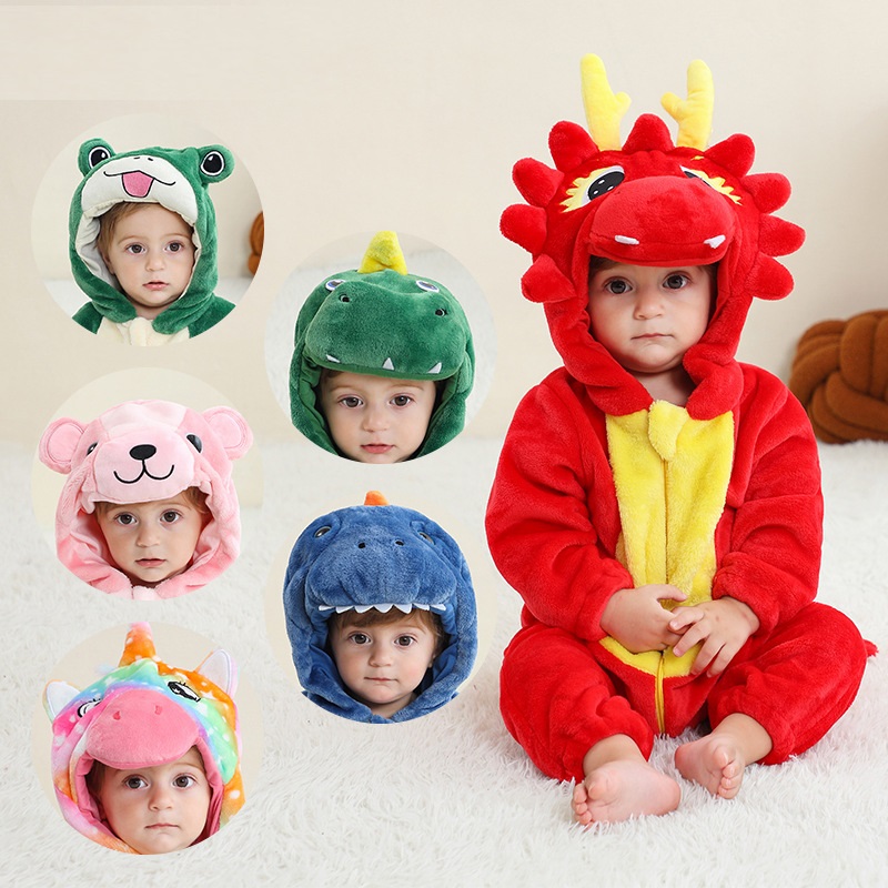 Baby Clothing Factory Shop - Baby Rompertjes Winterkostuum Flanel Jumpsuits met