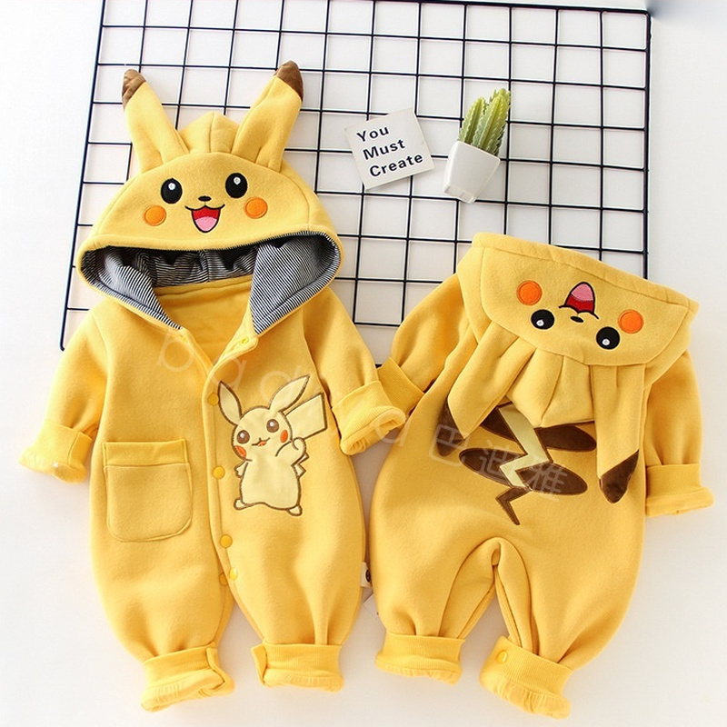Baby Clothing On Sale - Cartoon Pocket Monsters Baby Pyjama Pasgeboren