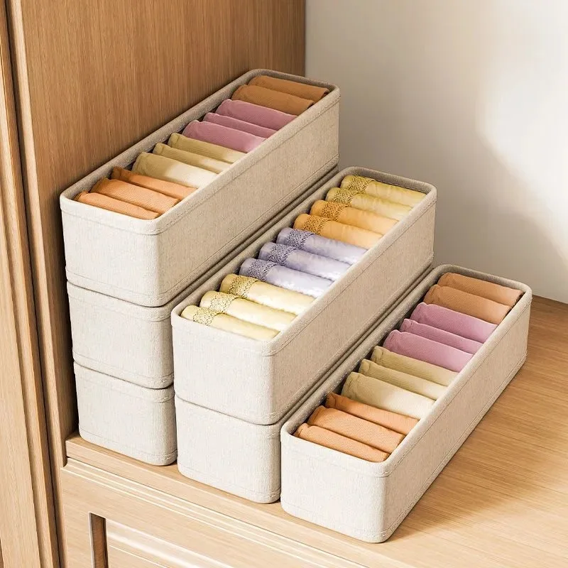 Baby Clothes Organiser - 1/2/4pcsSlot Kleding Opbergdozen Opvouwbare Stapelen Multifunctionele