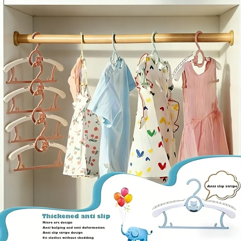 Baby Clothing Cupboard - 30 stuks PP plastic babykledinghangers intrekbaar