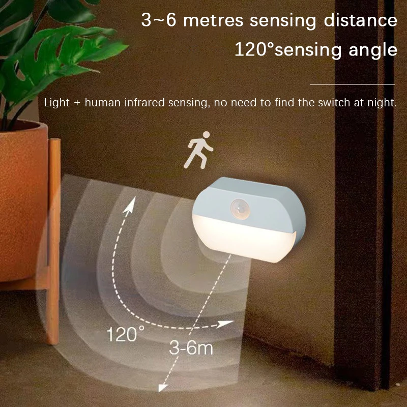Baby Clothing Cupboard - LED Menselijk Lichaam Sensing Nachtverlichting Slaapkamer