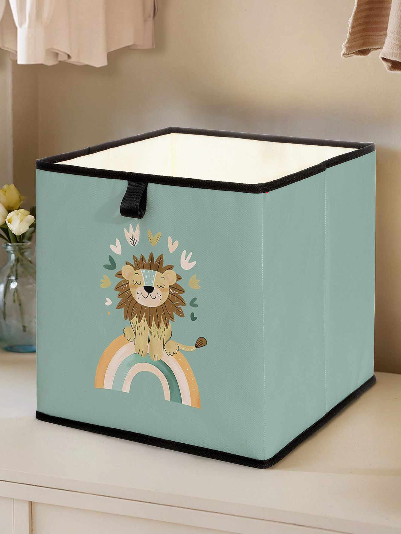 Schattige leeuw regenboogprint - Baby Clothes Organiser recensie en prijs