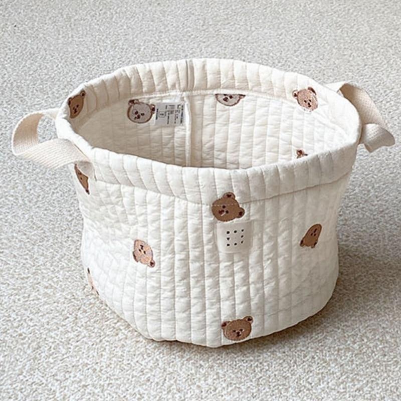 Schattige beer borduurwerk lui - Baby Clothes Organiser recensie en prijs